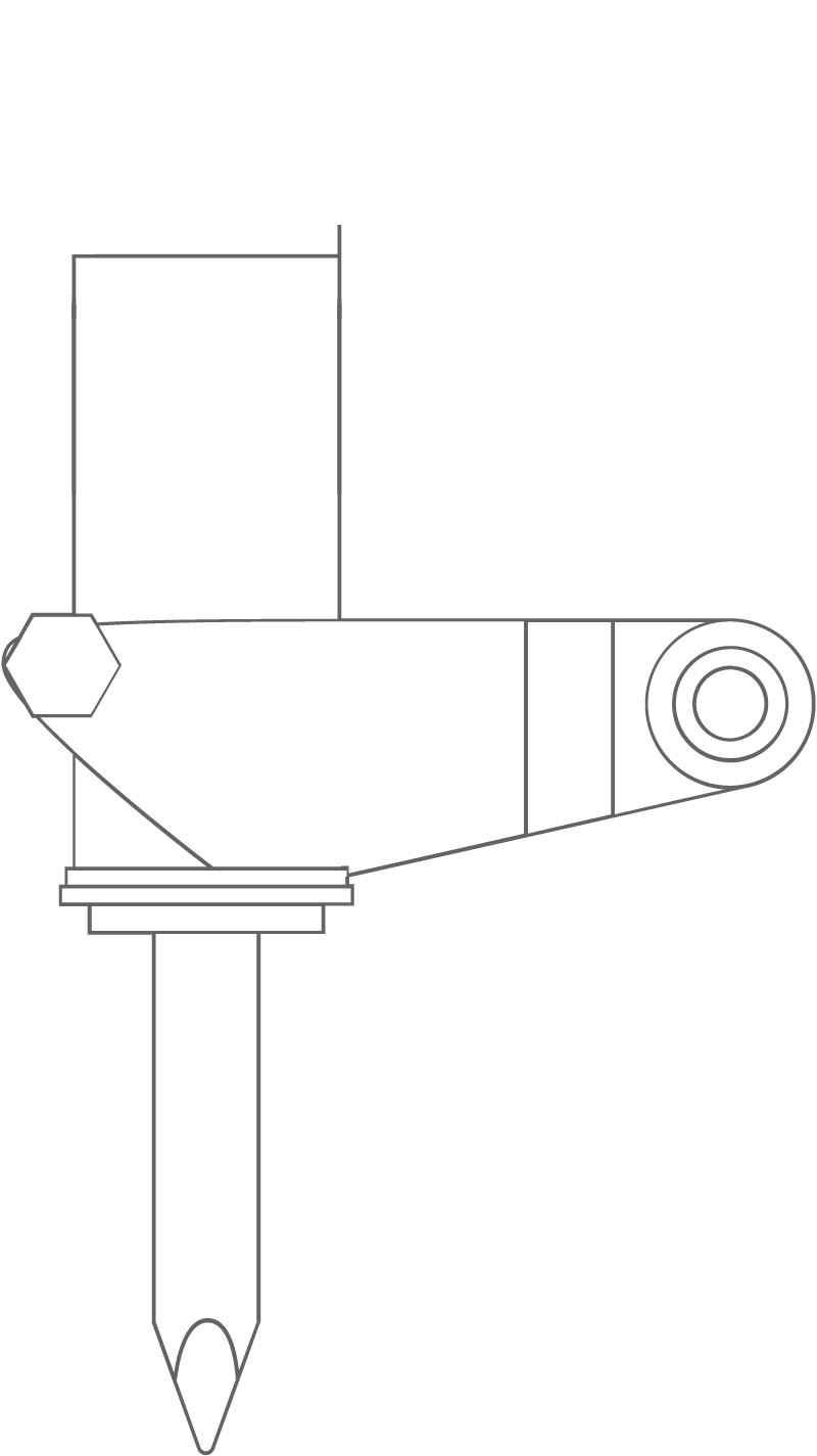 Terminator impact hammer line drawing